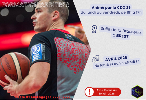 Stage arbitre - Avril 2026